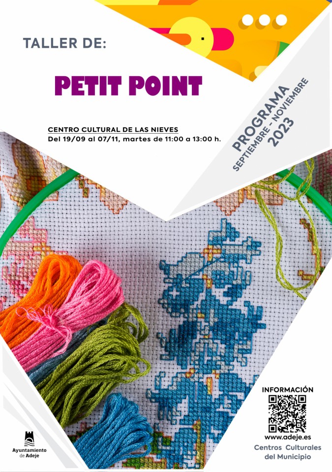 Petit Point, Cursos y talleres, Cursos y talleres, Cultura y fiestas